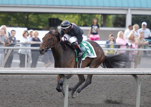 Stopshoppingdebbie pours it on and scores a three-length victory in the $65