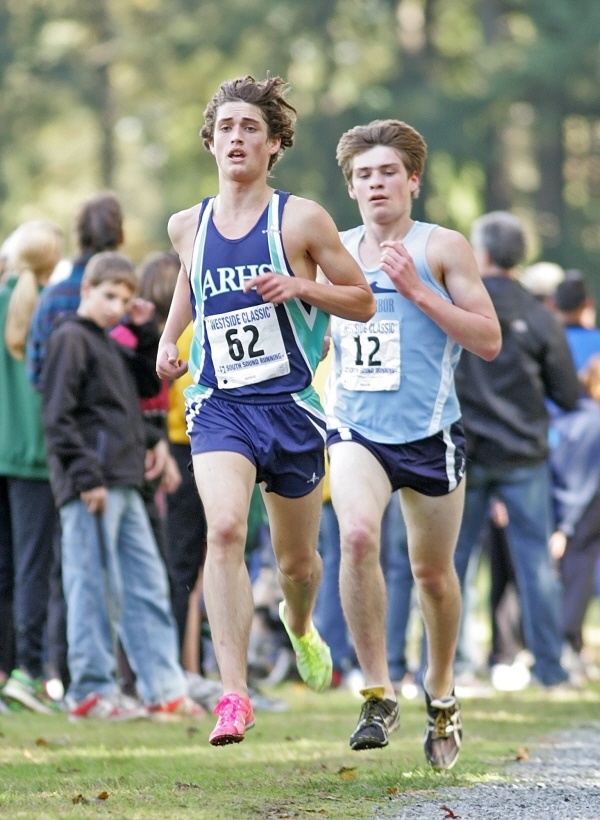 Korey Krotzer on the course during the Westside Classic 4A boys district meet.