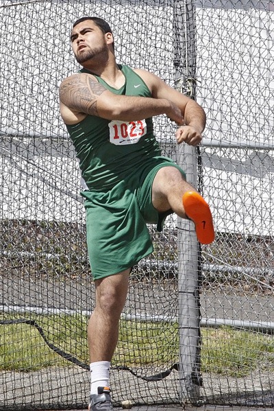 Auburn senior Nick Conlan was third in the discus at the Washington State Boys 4A Track and Field Championships.