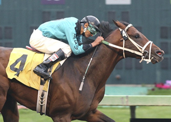 Atta Boy Roy running six furlongs in 1:07 2/5 at Emerald Downs on June 6