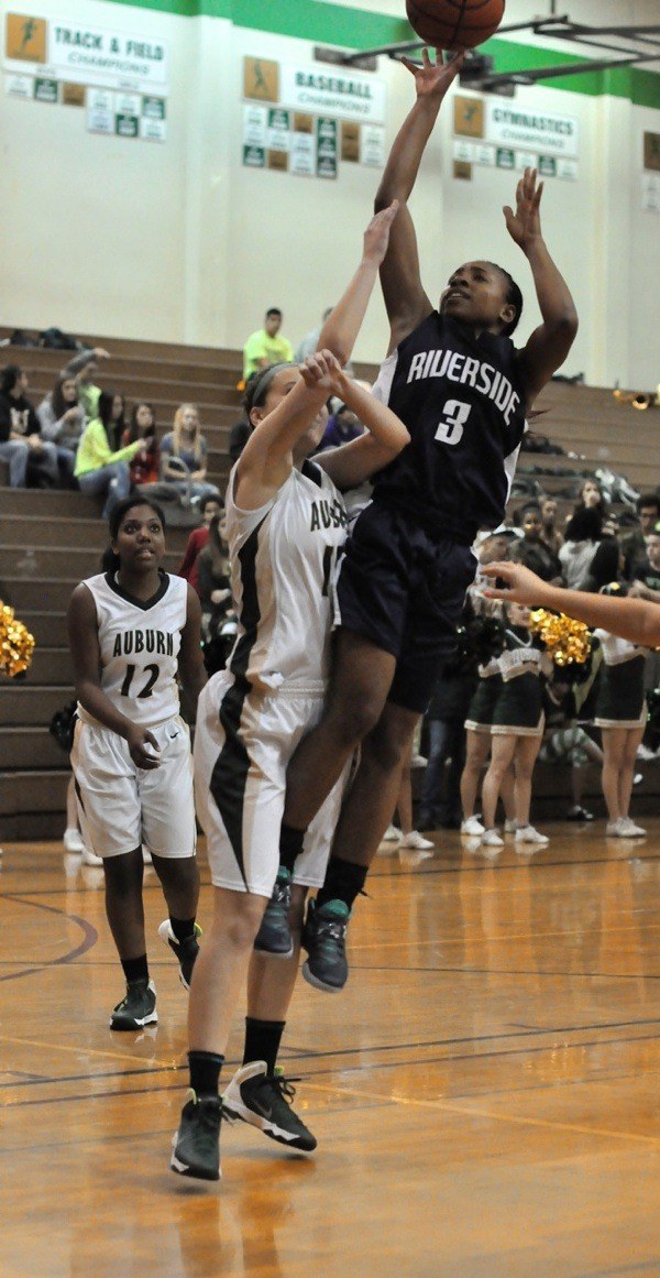 Auburn Riverside's Brittni Williams in action.