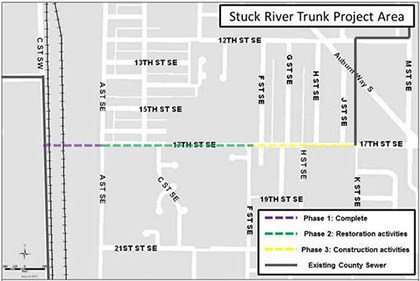 Restoration activities between A Street Southeast and F Street Southeast begin Monday.