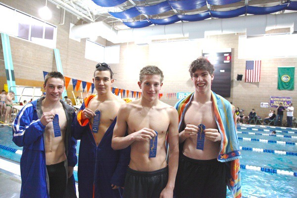 Auburn Mountainview's 200 medley relay team