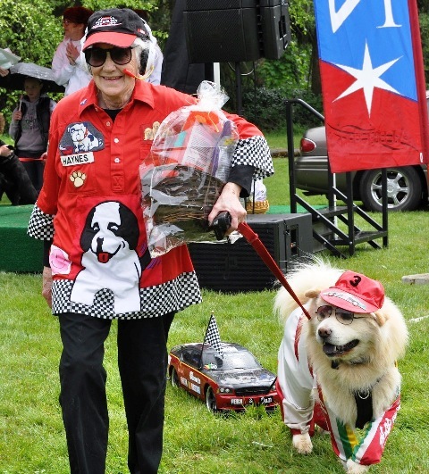 Fern Haynes and her dog