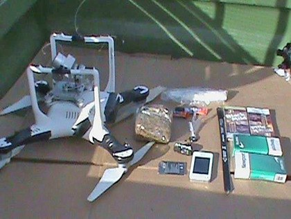 Authorities landed this drone