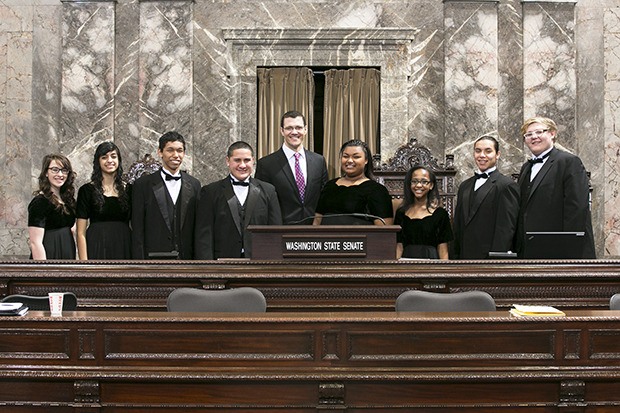 Sen. Joe Fain (R-Auburn) met with the choir students from Auburn High School last month and was blown away by their talent and commitment to their art. Kandy Gilbert