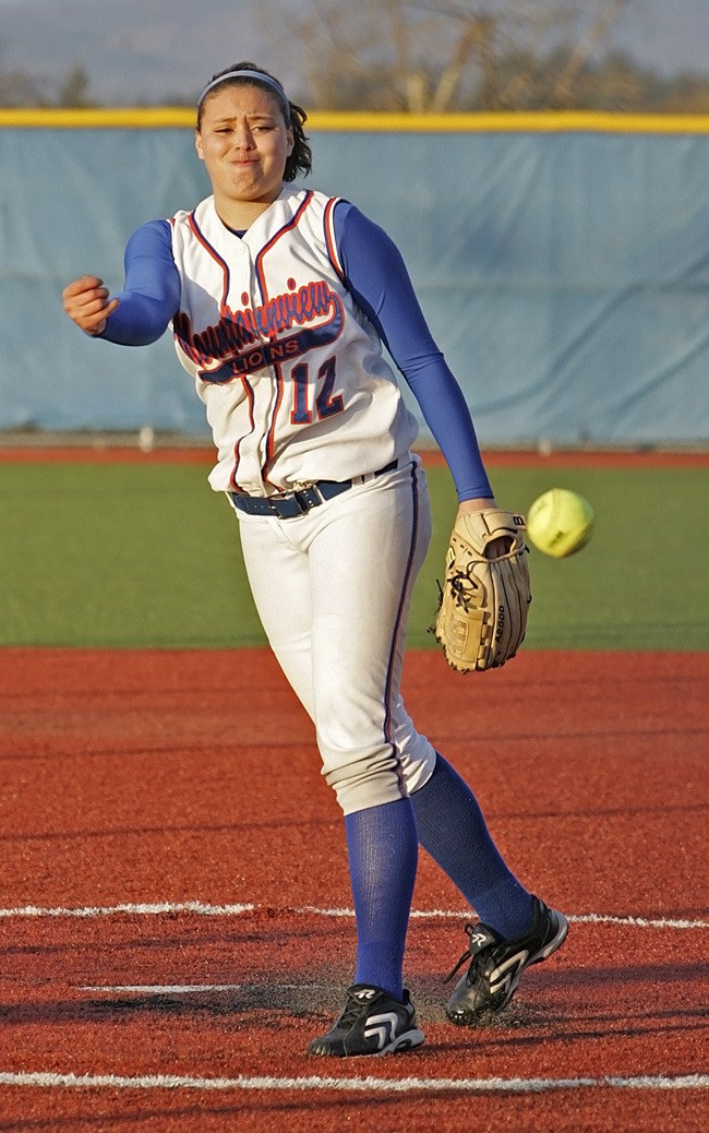 Mountainview sophomore Alleyah Armendariz had 14 strikeouts against Enumclaw