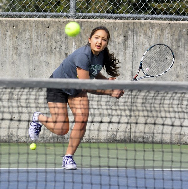 Auburn senior Lauren Thornquist in action.