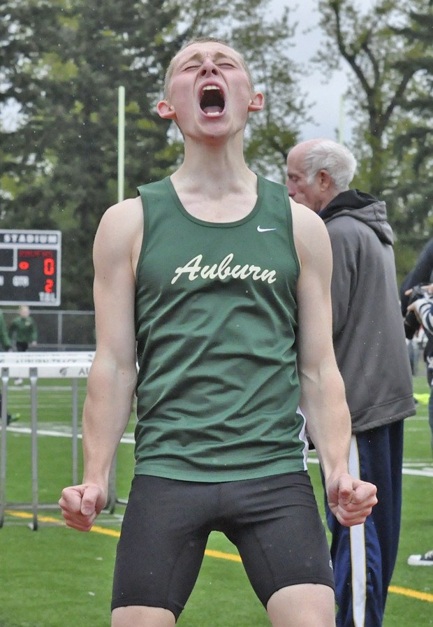 Tyler Flannery rejoices after his winning effort.