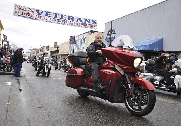 The Brothers in Arms Motorcycle Club captured the General’s Award –Best in Parade at the Nov. 7 Auburn Veterans Day Parade in downtown.