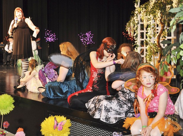 Fairies line the stage at Green River Community College’s Lindbloom Center during last year’s Spring Fairy Festival. This Saturday the Lindbloom will again play host to a gathering of magical and mystical creatures with the sixth annual Spring Fairy Festival. The event