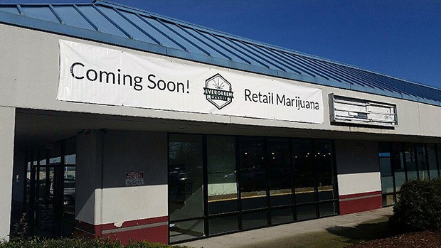 Evergreen Market opens at 402 16th St. NE. Operators submitted paperwork to establish the store before the City imposed a one-year moratorium on accepting applications for such businesses.