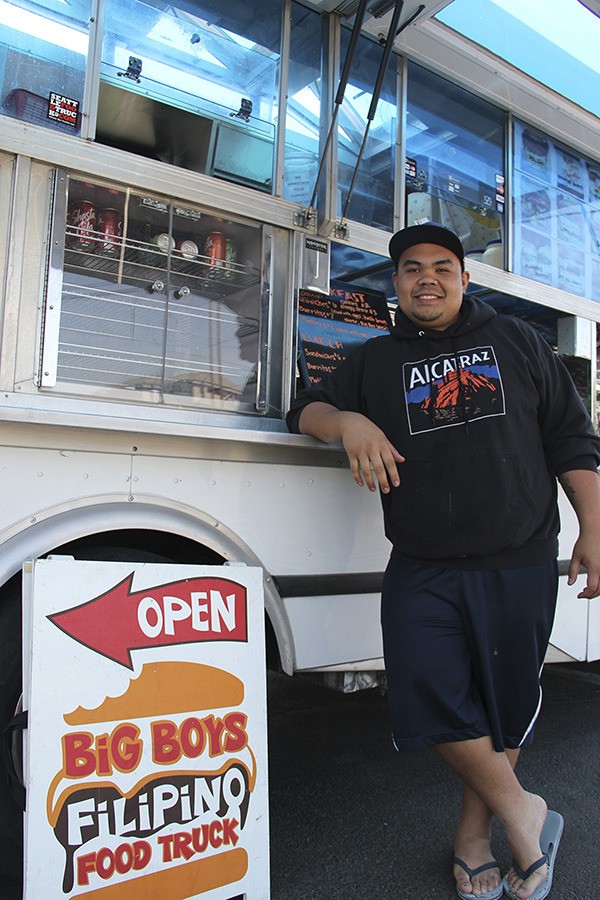 Pacific resident Nate Daep poses in front of his Big Boys Filipino Food Truck.