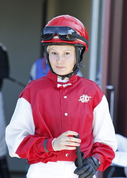 Eliska Kubinova rode four winners Thursday and is within seven victories of the single-season apprentice record at Emerald Downs.