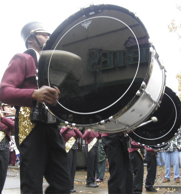 A field of 27 high school marching bands will appear in the 46th Veterans Day Parade beginning at 11 a.m. Saturday along Main Street.