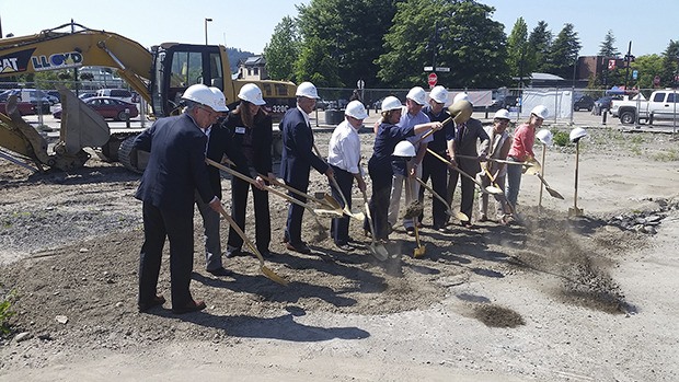 City and community leaders help break ground on the Merrill Gardens project