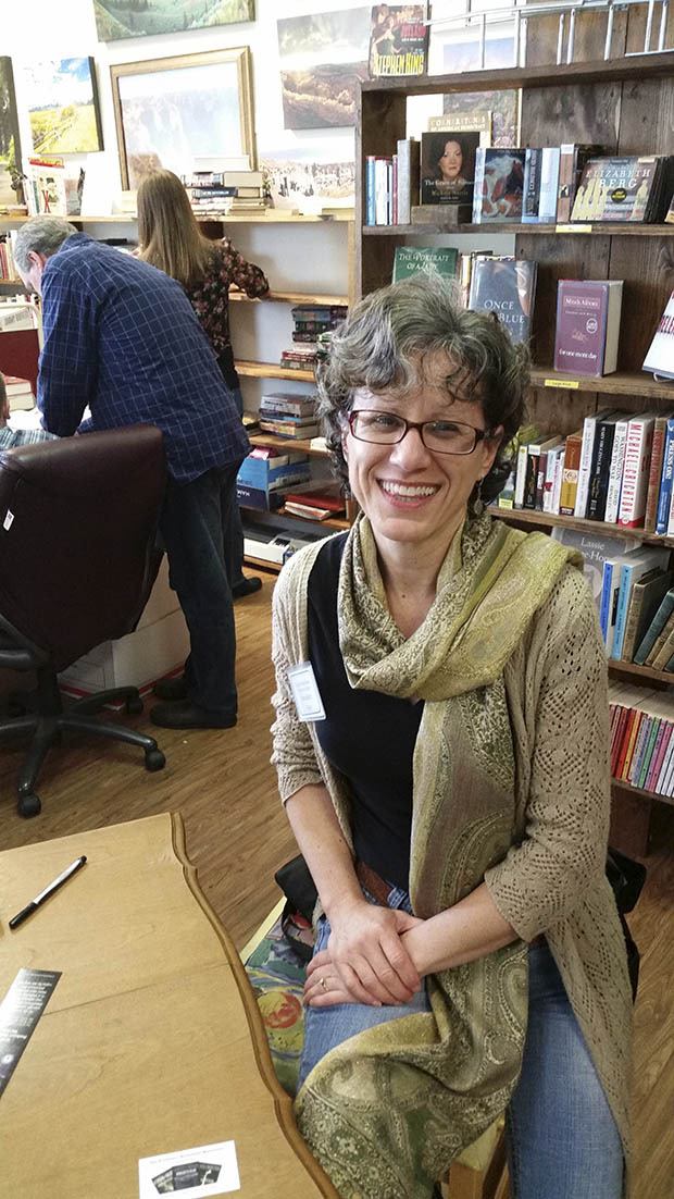 Local author Bernadette Pajer recently visited Finally Found Books in Auburn to sign her latest book in