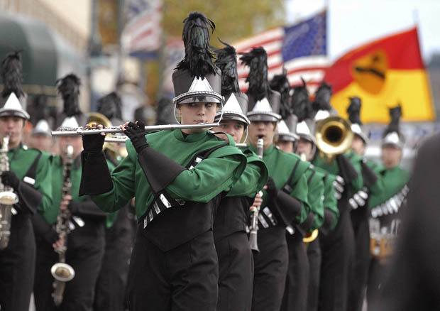 Twenty-five high school marching bands are expected to appear in the 47th annual Veterans Day Parade on Nov. 10.