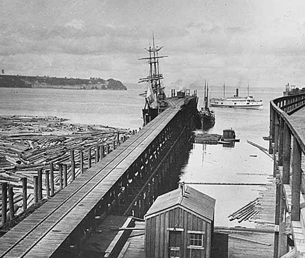 Seattle’s King Street Coal Bunkers exported coal to Pacific Rim customers from the 1870s to 1960s.