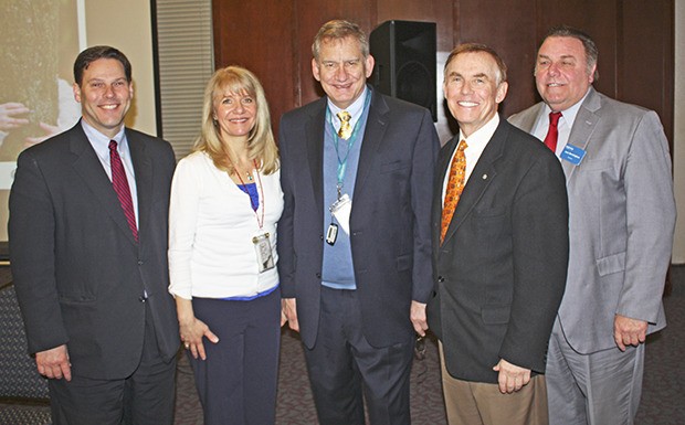 From left: Federal Way Mayor Jim Ferrell; Seattle Children’s South Sound Clinic Director Katherine Flynn; Seattle Children’s Hospital CEO Thomas E. Hansen