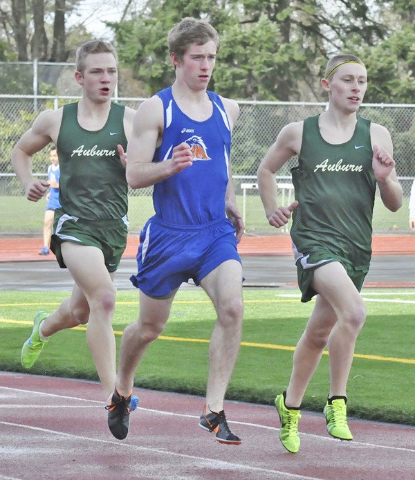 Auburn Mountainview's Chris Scharer in action against Auburn.