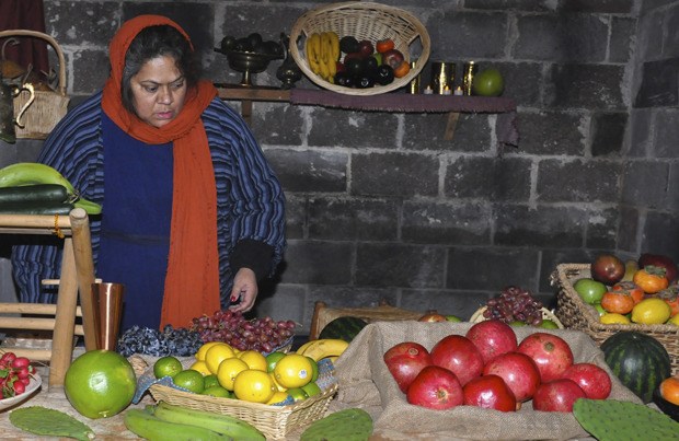 Anna Tuatoo works as a fruit seller in Journey to Bethlehem