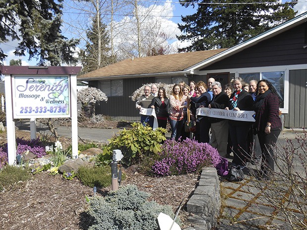 The Auburn Area Chamber of Commerce joined the staff at Serenity Massage & Wellness