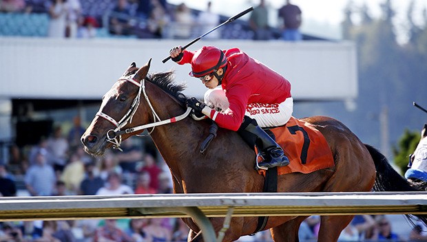 Thisdewarsfioyou and jockey Eswan Flores combine for a $26 upset in Saturday's $16