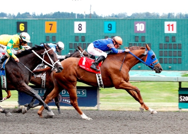 Kooky Saluki and jockey Javier Matias prevail in the $40