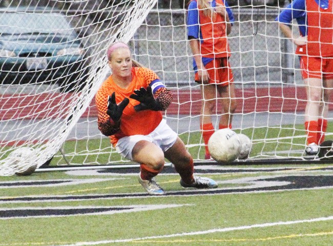 Auburn Mountainview keeper Jessica McAllister will key the Lions this season.