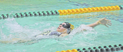 Auburn's Ragan Smith in the water during the Auburn all-city swim meet Tuesday at the Auburn Pool.