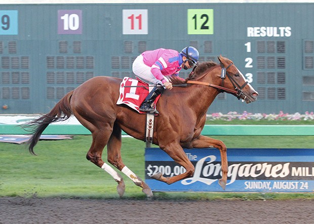 Dr. Mark Dedomenico's 2-year-old Prime Engine romps home in the $65