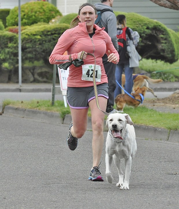 Lindsey Markegard and her dog