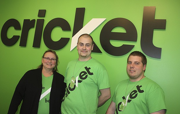 The Cricket Wireless store’s team – which includes manager Nancy Wagner
