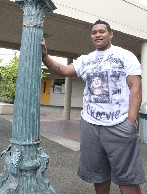Auburn's Danny Shelton was honored with the Auburn Reporter's Male Prep Athlete of the Year. Shelton