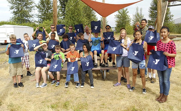 Students did their part in helping to beautify the Auburn Valley Y.