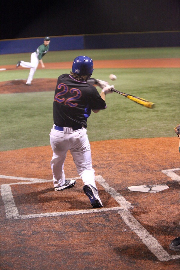 Auburn Mountainview's Joey Cassano hits the game-winning home run against Peninsula on Saturday.