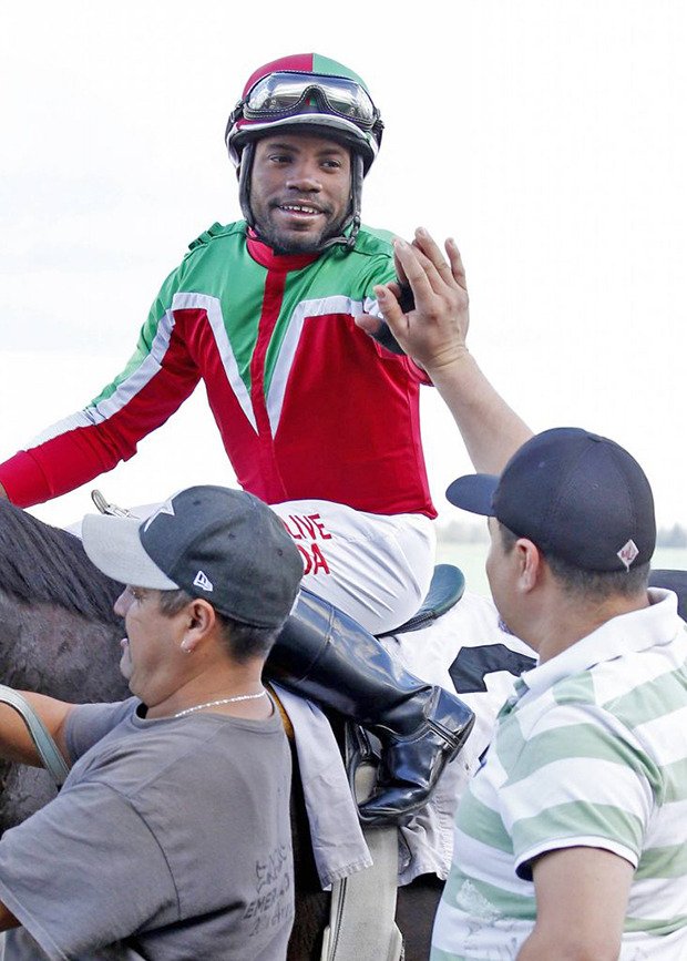 Rocco Bowen is congratulated after riding Awesome Indian to a four-length victory Saturday