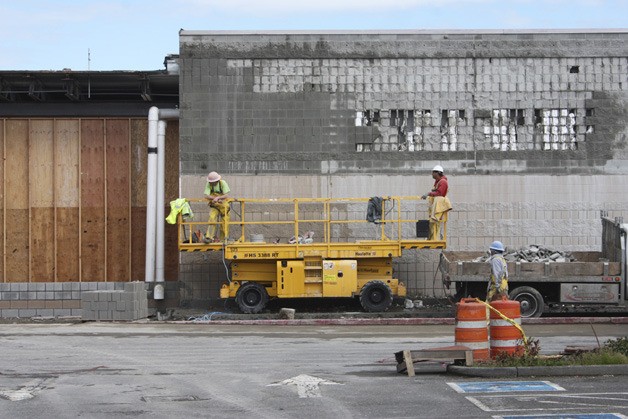 The former Walmart facility is being remodeled now through mid-May