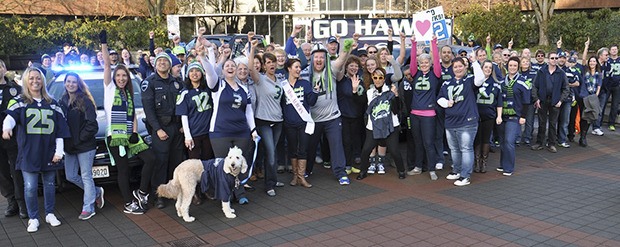 The Auburn 12s came together for a rally last Friday in the City Hall Plaza.