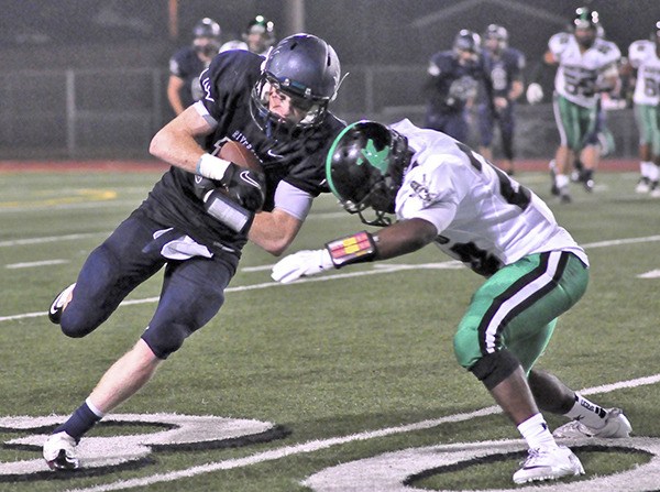 Drew Wallen in action with the Ravens against Kentwood this season.