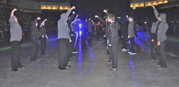 Hip Hop Dance Group from Auburn perform at the Church of Jesus Christ of Latter-day Saints’ international dance extravaganza at Kent’s ShoWare Center last Saturday. More than 1