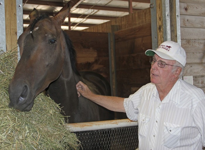 Jim Penney is looking to head into the Longacres Mile winner's circle for the sixth time with four-year-old gelding Jebrica.