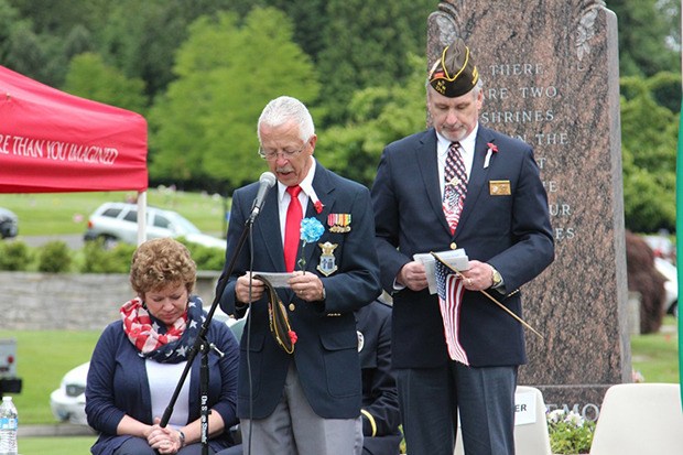 Auburn's Mountain View Cemetery presents a Memorial Day ceremony at 10 a.m. Monday.