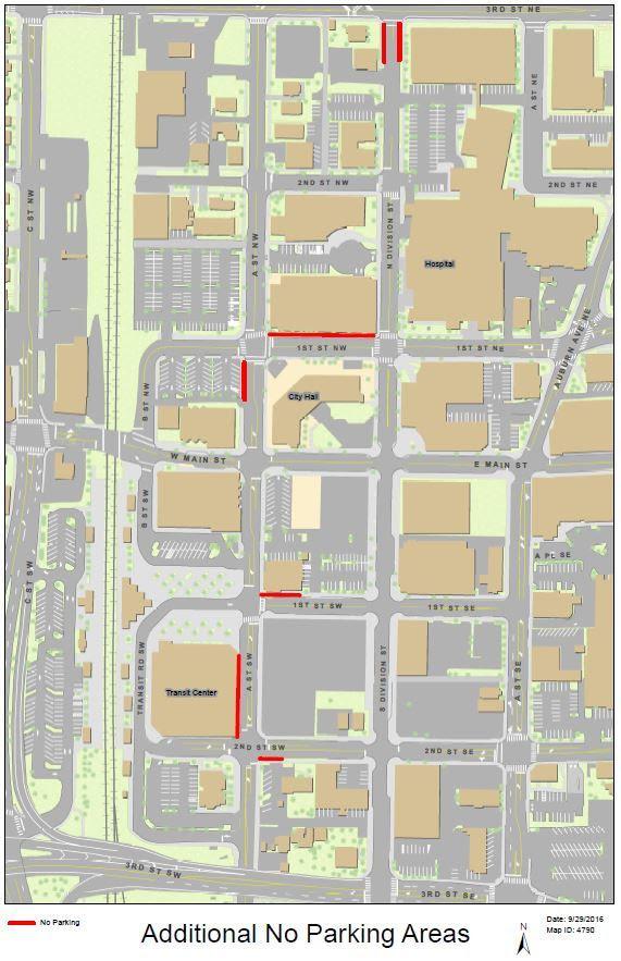 Work will involve Auburn Transit Center busway areas. COURTESY MAP