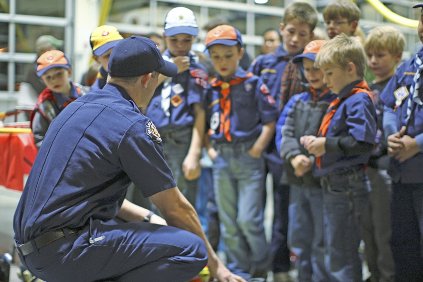 Boy and Girl Scouts from the Algona