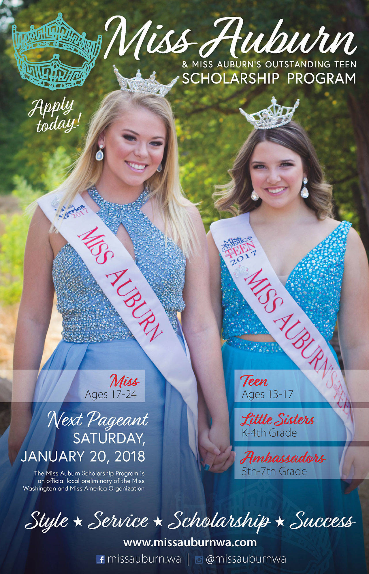 Contestants sought for Miss Auburn Miss and Auburn’s Outstanding Teen
