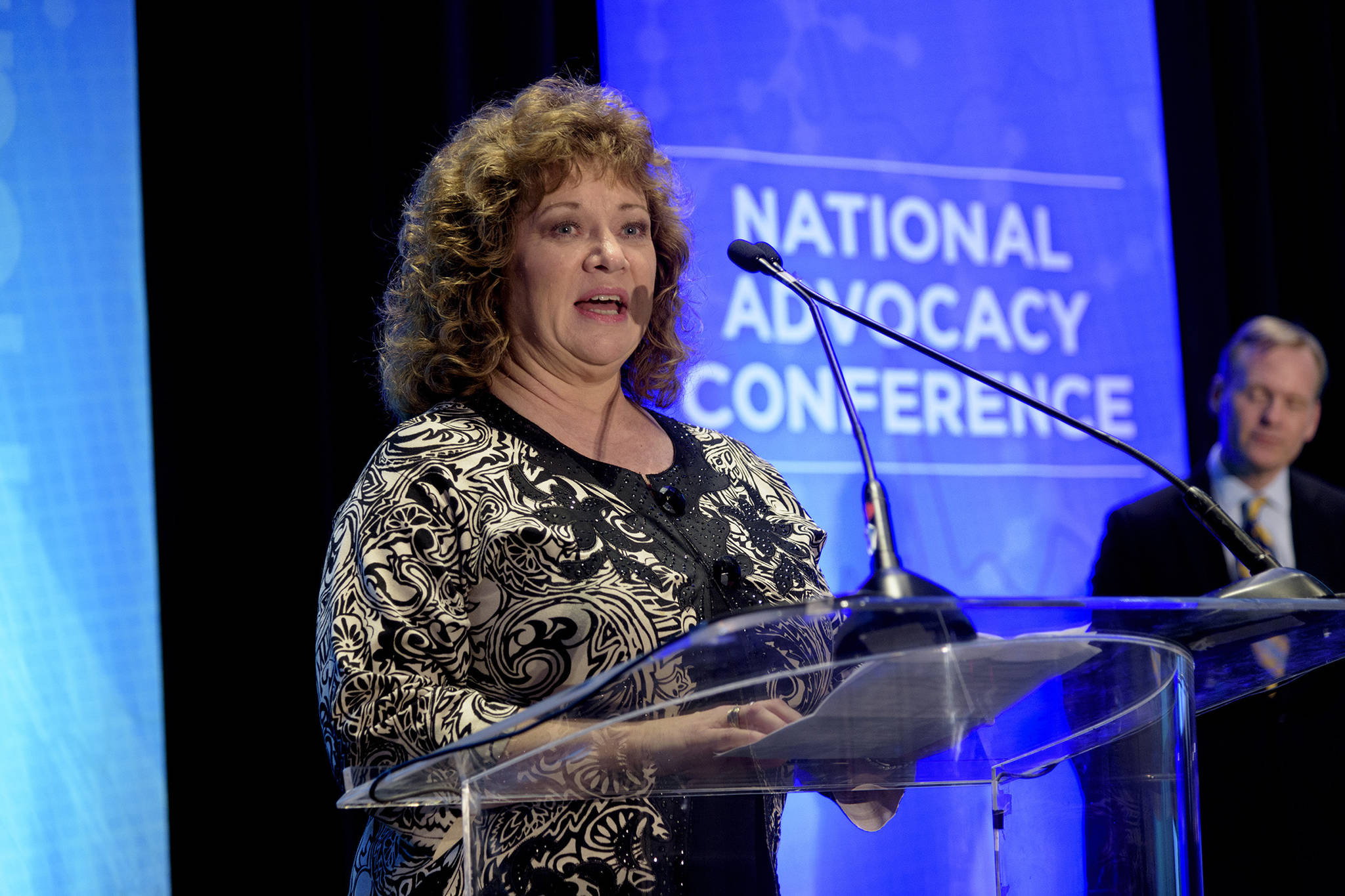 Auburn Mayor Nancy Backus delivers her acceptance speech after receiving the Dr. Nathan Davis Award 
for Outstanding Government Service at a Feb. 13 ceremony in Washington, D.C. COURTESY PHOTO, Ted Grudzinski