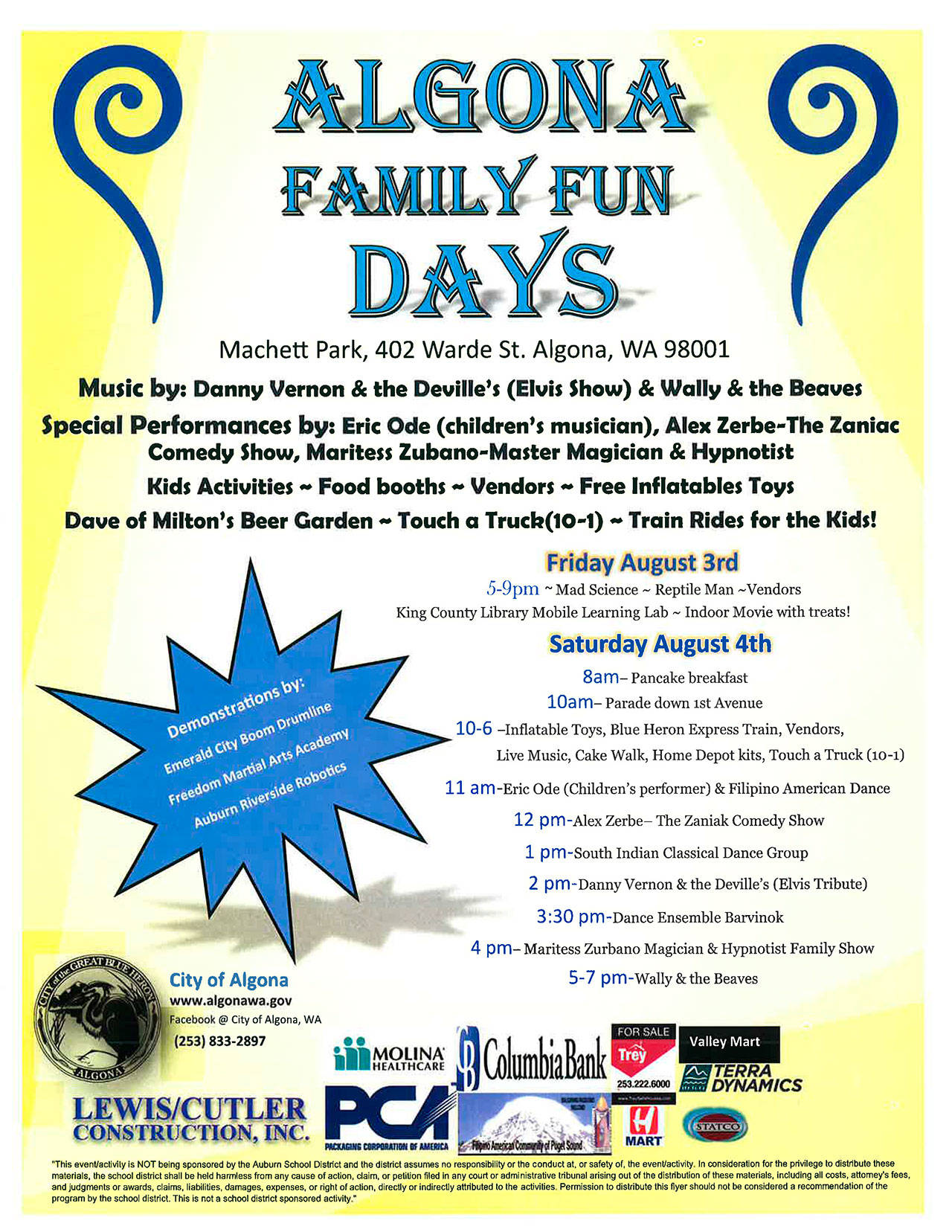 Algona Family Fun Days returns to the park