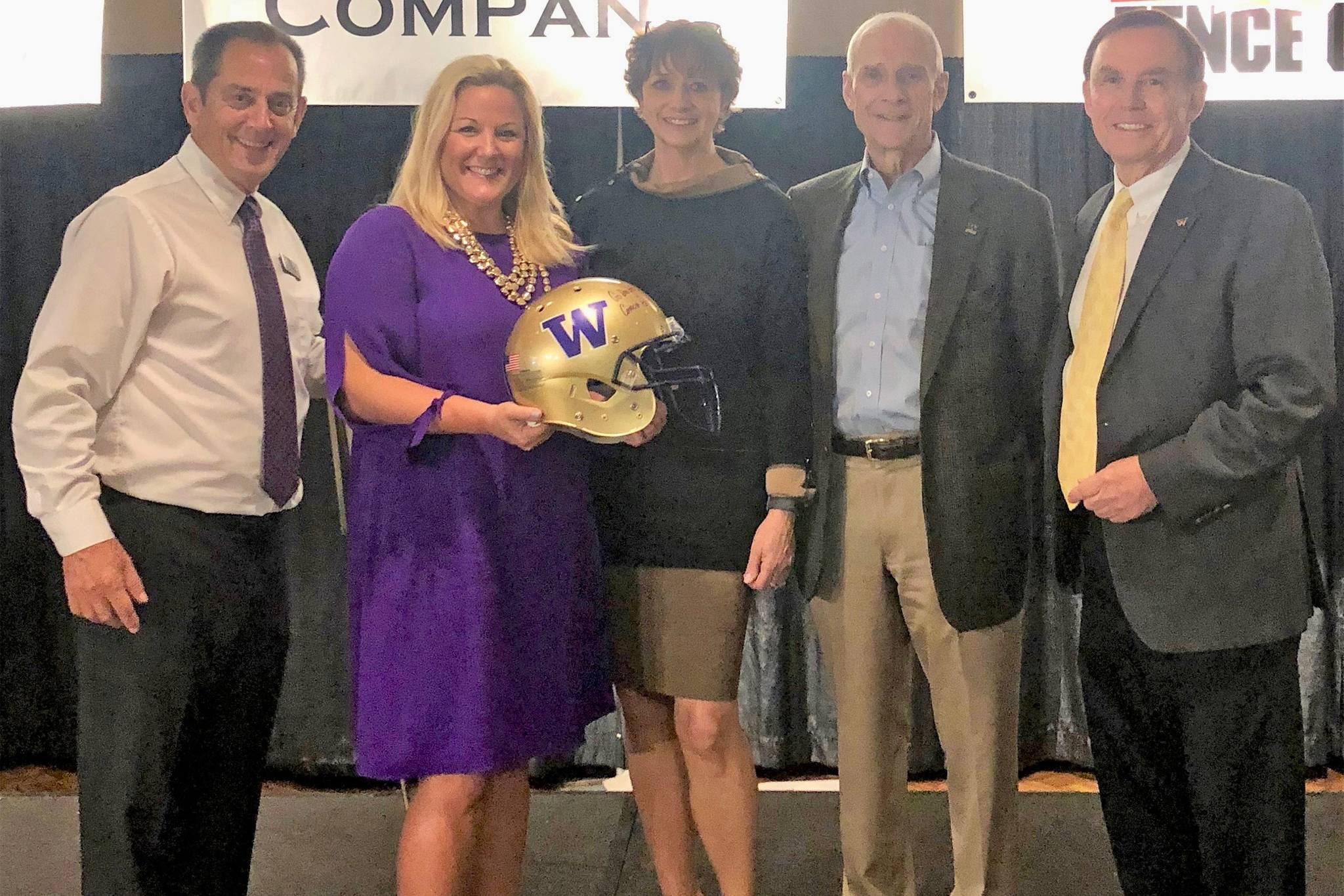 Attending the Breakfast for Kids are, from left: Mark Hendricks, Federal Way and Auburn Boys and Girls Club; Jen Cohen, athletic director, University of Washington; Wanda and Ron Crockett; and King County Councilmember Pete von Reichbauer. COURTESY PHOTO